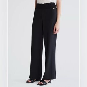 Calvin Klein Black Wide Leg Pants